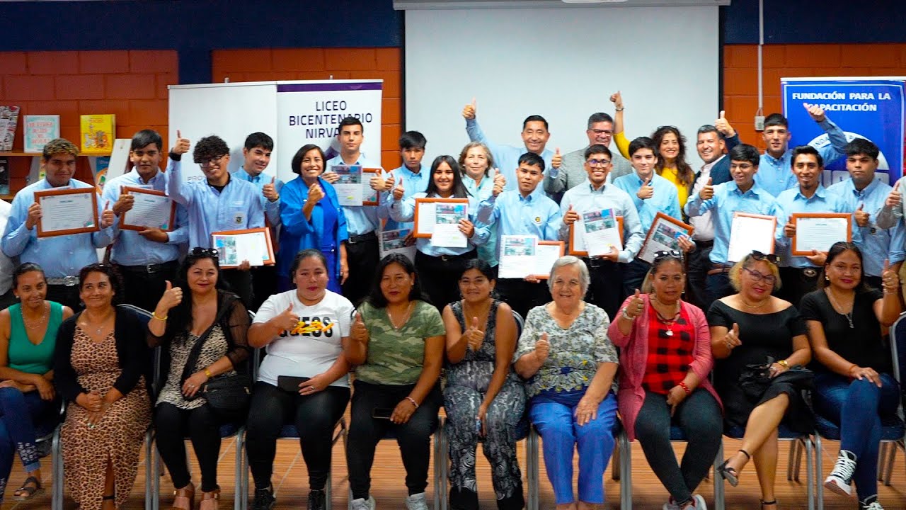 Estudiantes del Liceo Bicentenario Nirvana son certificados en soldadura